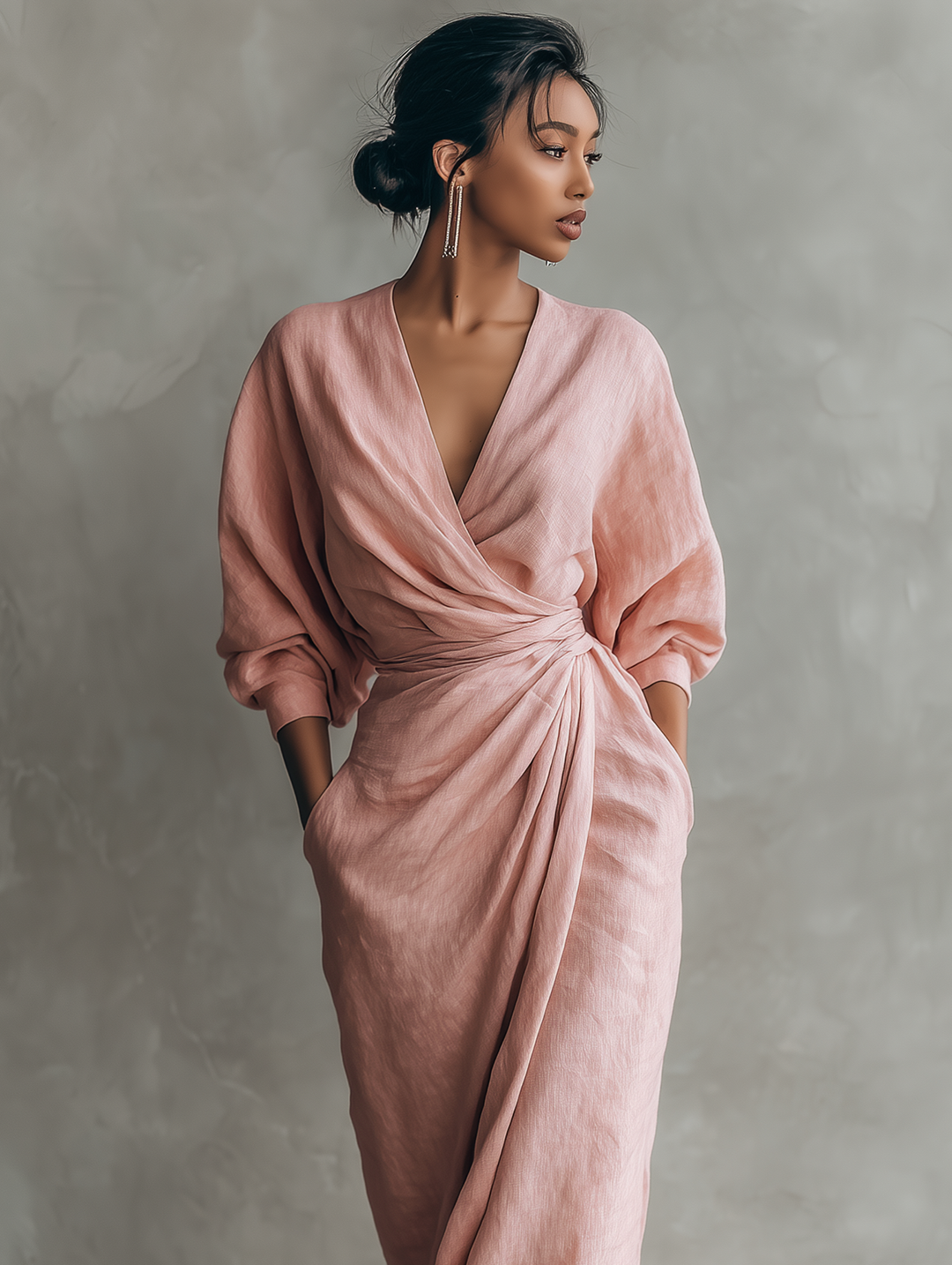 Rosa - V Neck Dress