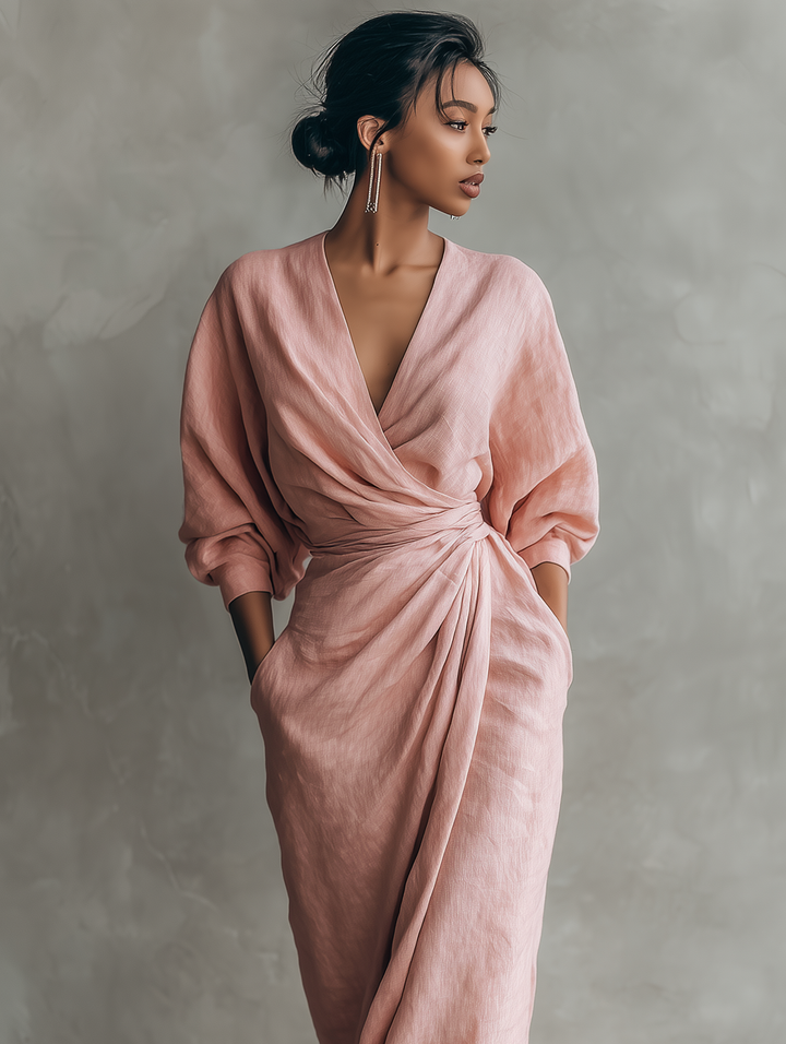 Rosa - V Neck Dress