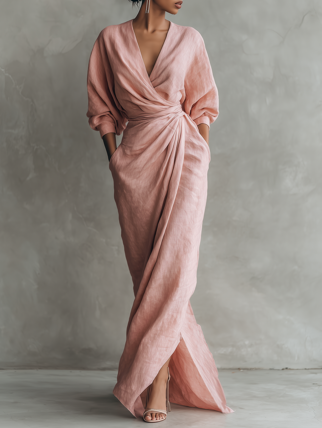 Rosa - V Neck Dress