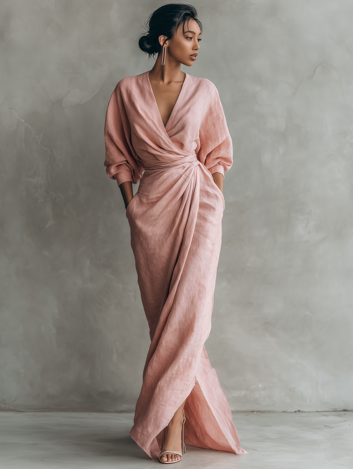 Rosa - V Neck Dress