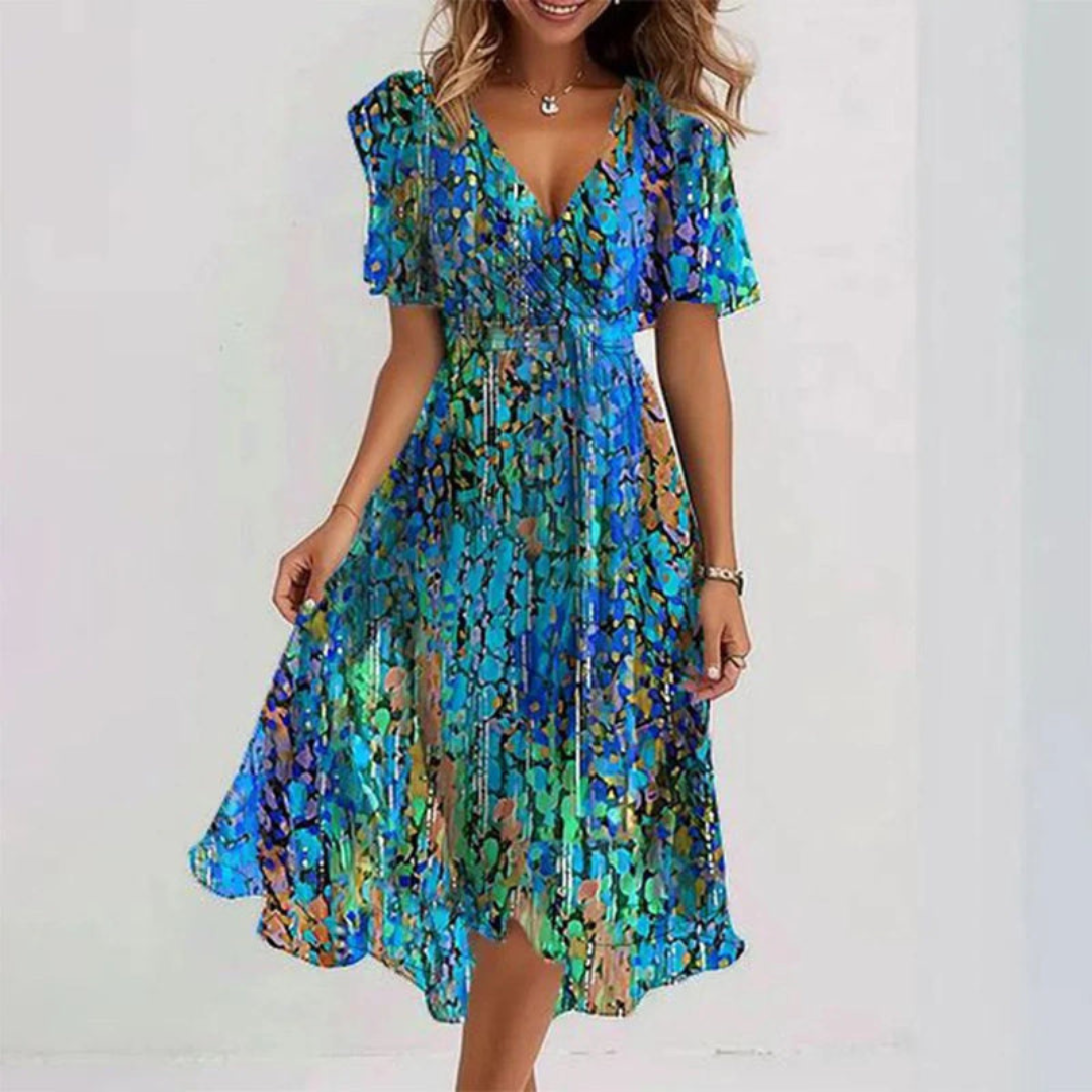 Marilou | Elegant V-Neck Dress