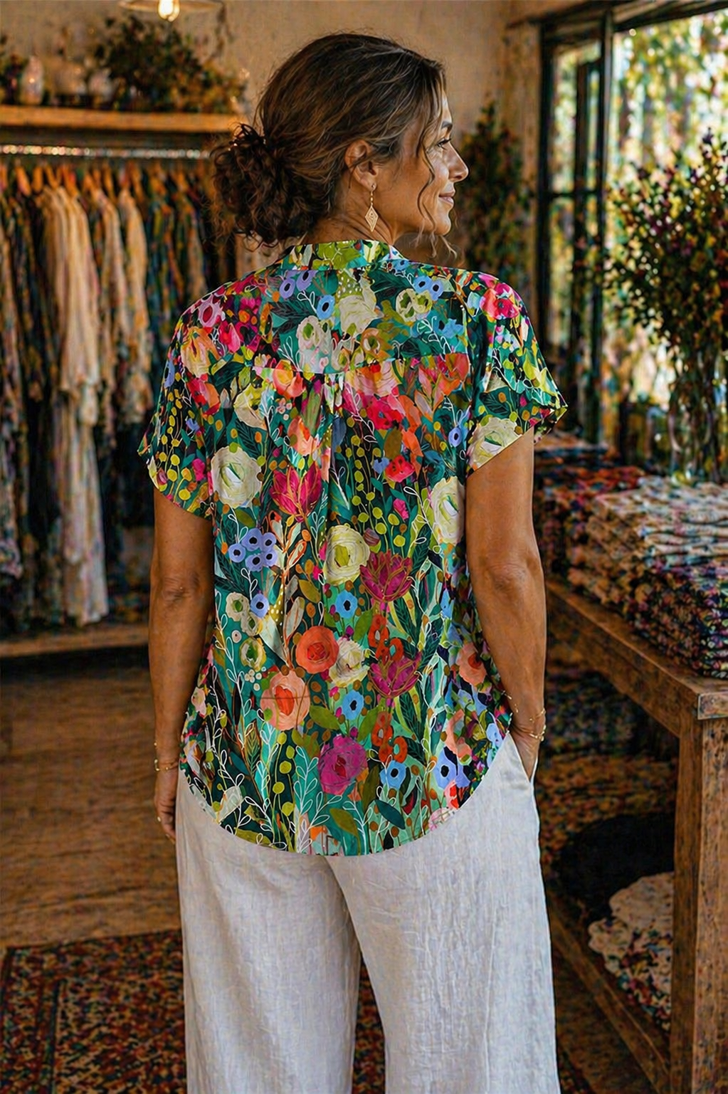 Daisy • Watercolor Floral Shirt