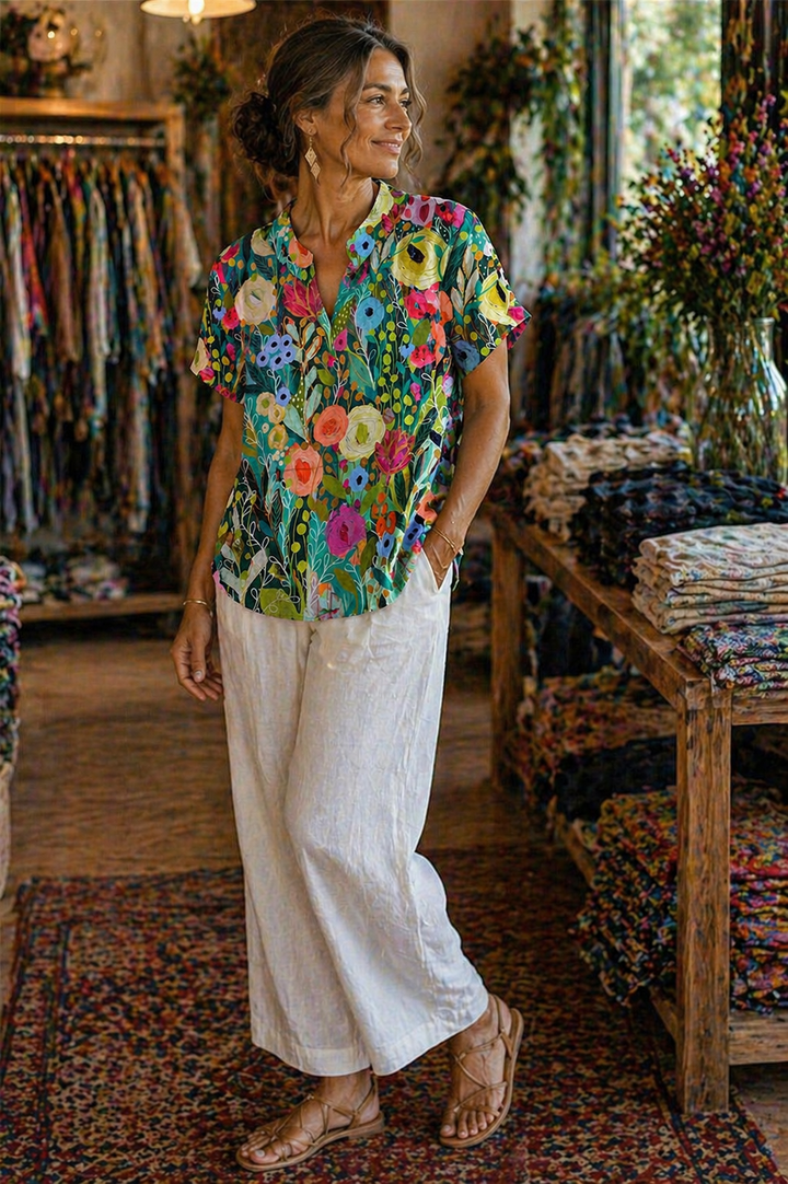 Daisy • Watercolor Floral Shirt
