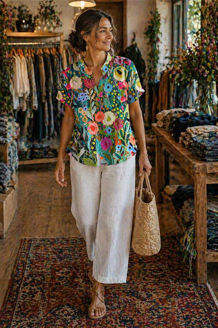 Daisy • Watercolor Floral Shirt