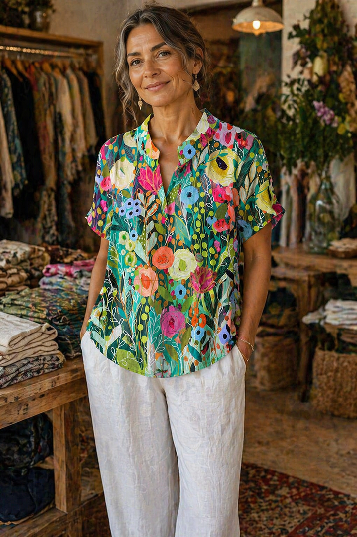 Daisy • Watercolor Floral Shirt