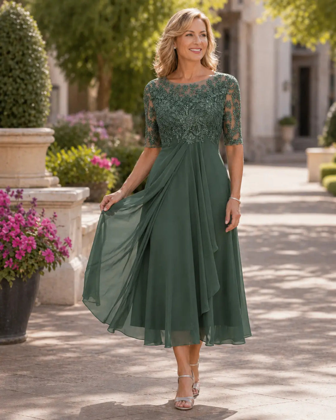 Maria | Elegant Chiffon Dress
