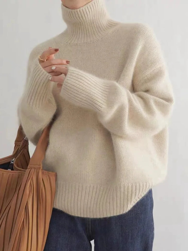 Isabel | High Collar Cashmere
