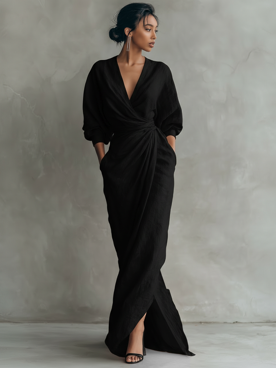 Rosa - V Neck Dress